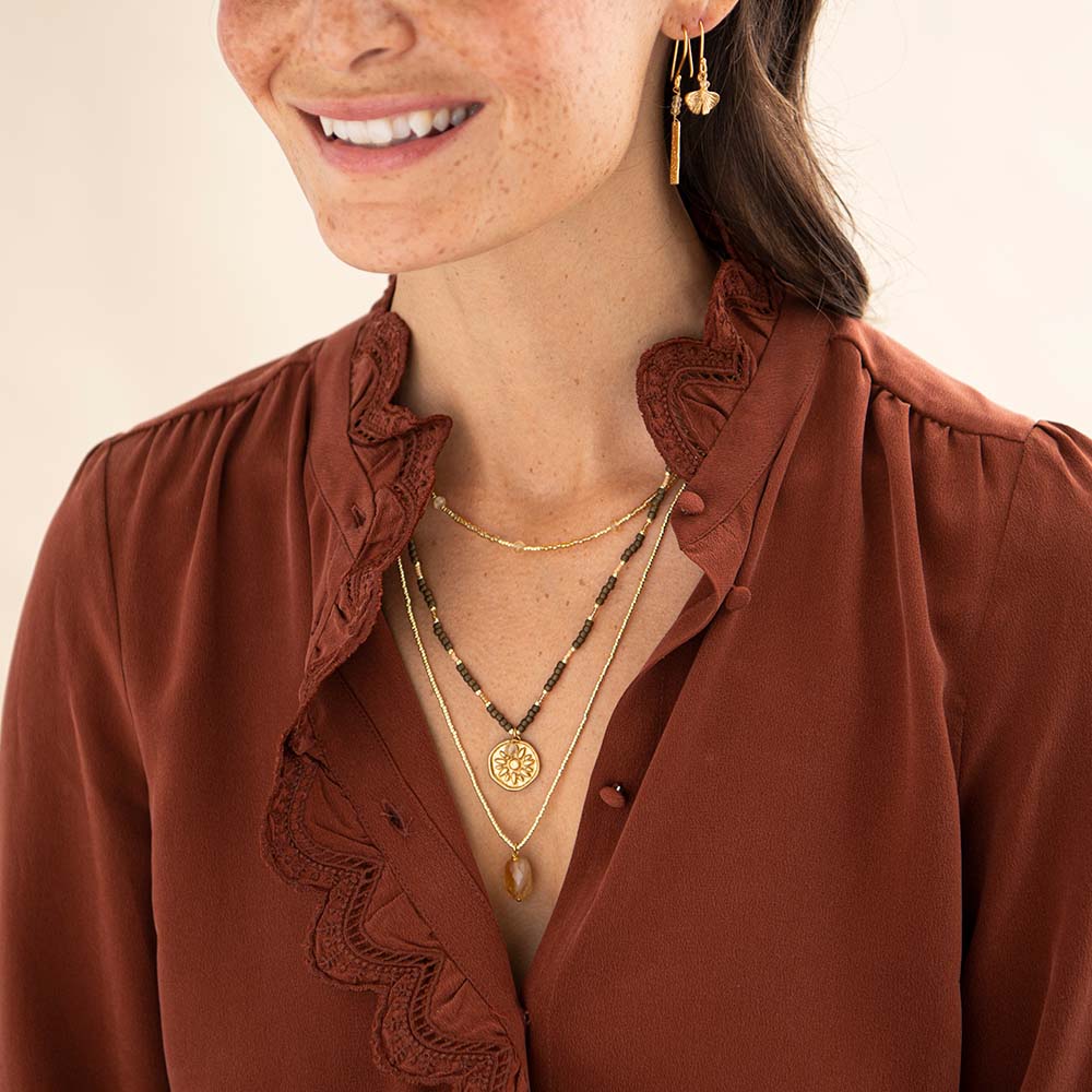 Brightly Citrien Goudkleurige Ketting