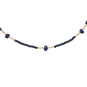 Brightly Lapislazuli goldfarbige Halskette
