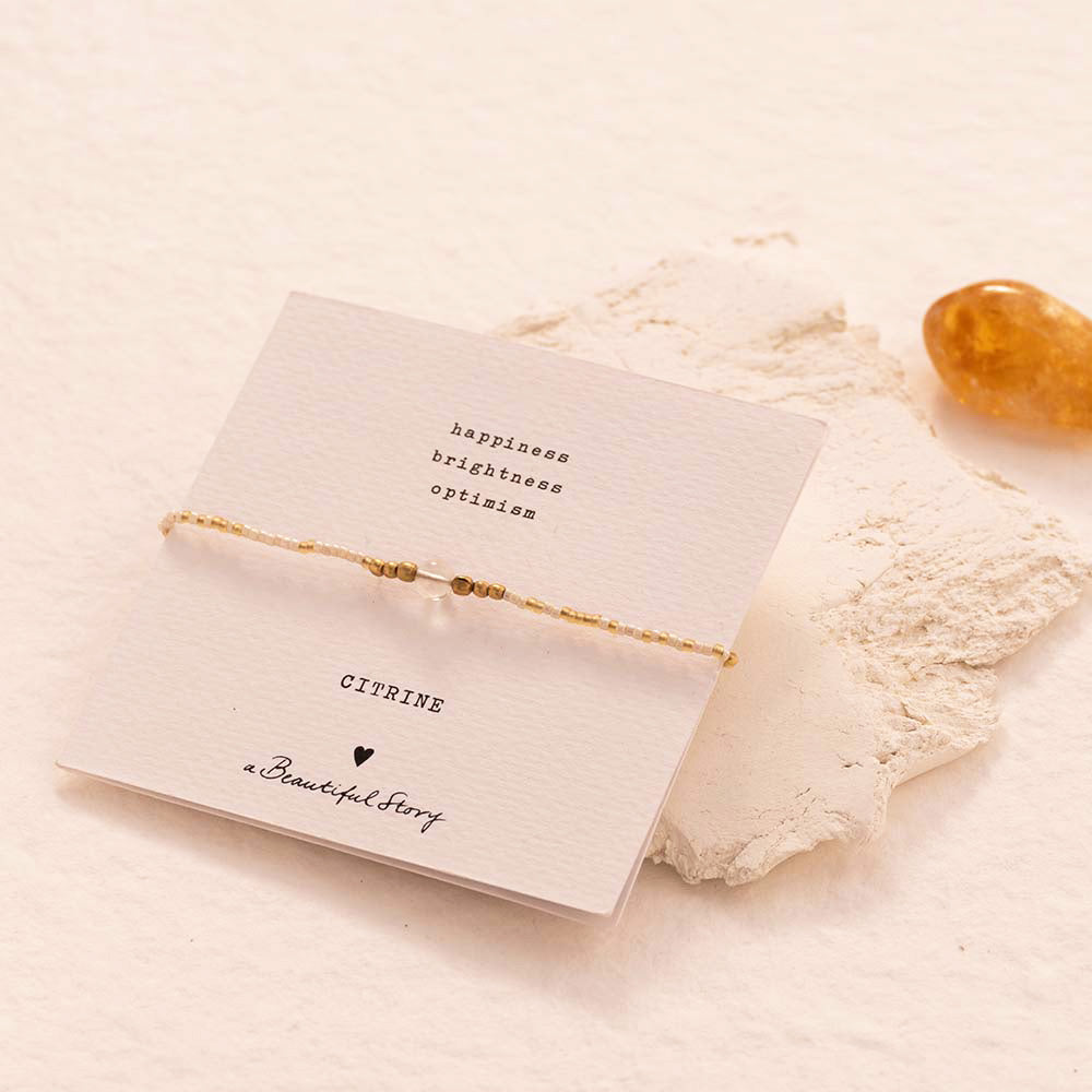 Iris Card Citrin goldfarbiges Armband