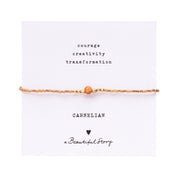 Iris Card Karneol goldfarbiges Armband