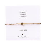 Iris Card Tigerauge goldfarbiges Armband