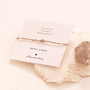 Iris Card Rauchquarz silberfarbiges Armband