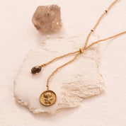 Purpose Smokey Quartz Gold Colored Necklace