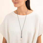 Purpose Lapis Lazuli Zilverkleurige Ketting