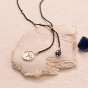 Purpose Lapis Lazuli Zilverkleurige Ketting
