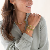 Respect Maansteen Goudkleurige Armband