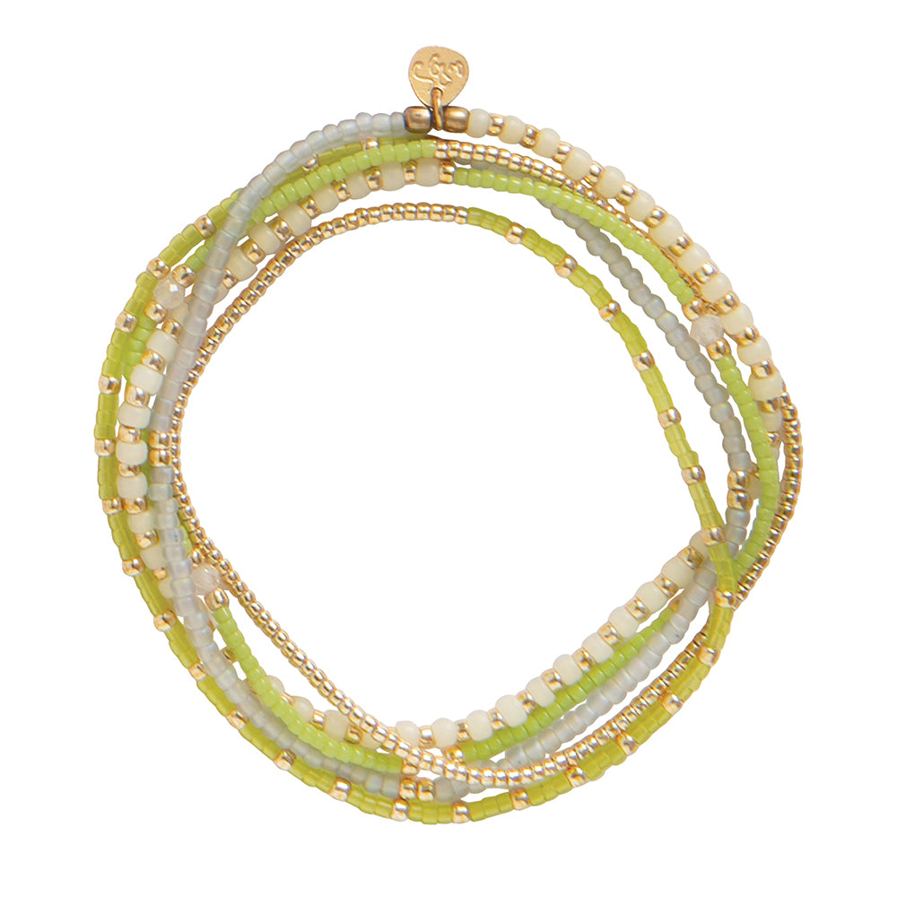 Respect Maansteen Goudkleurige Armband