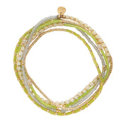 Respect Maansteen Goudkleurige Armband