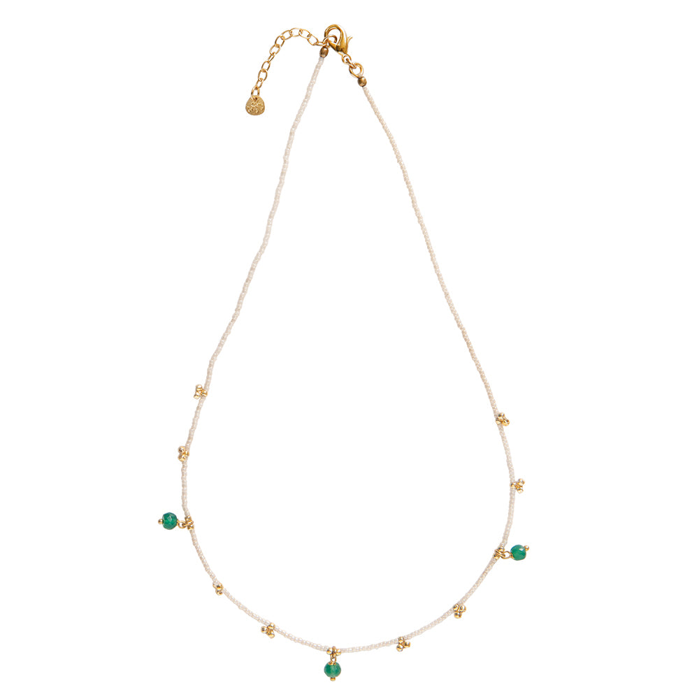 Aware Aventurin goldfarbige Halskette