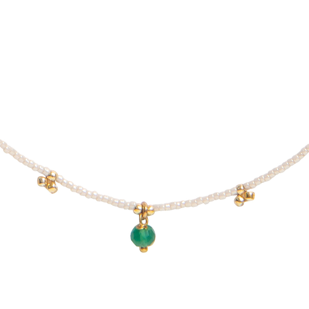 Aware Aventurin goldfarbige Halskette