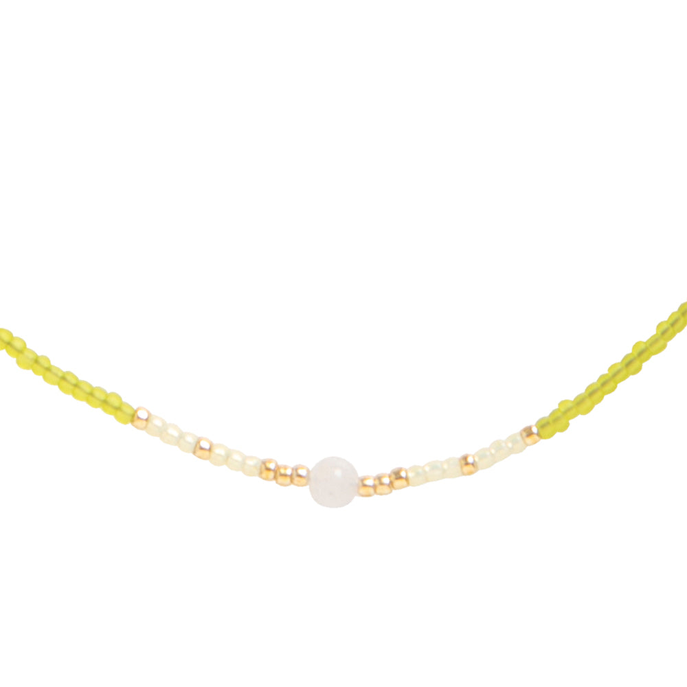 Excitement Maansteen Goudkleurige Ketting