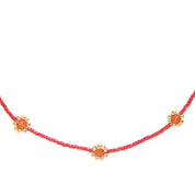 Flourish Carneool Goudkleurige Ketting