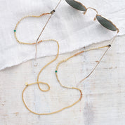 Coast Aventurin goldfarbige Brillenkette
