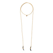 Shore Mondstein goldfarbige Brillenkette