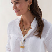 Calm Labradoriet Goudkleurige Ketting