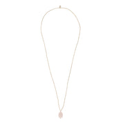 Calm Rose Quartz Silver Colored Necklace