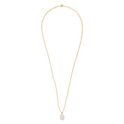 Calm Mondstein goldfarbige Halskette