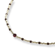 Primary Granaat Zilverkleurige Ketting