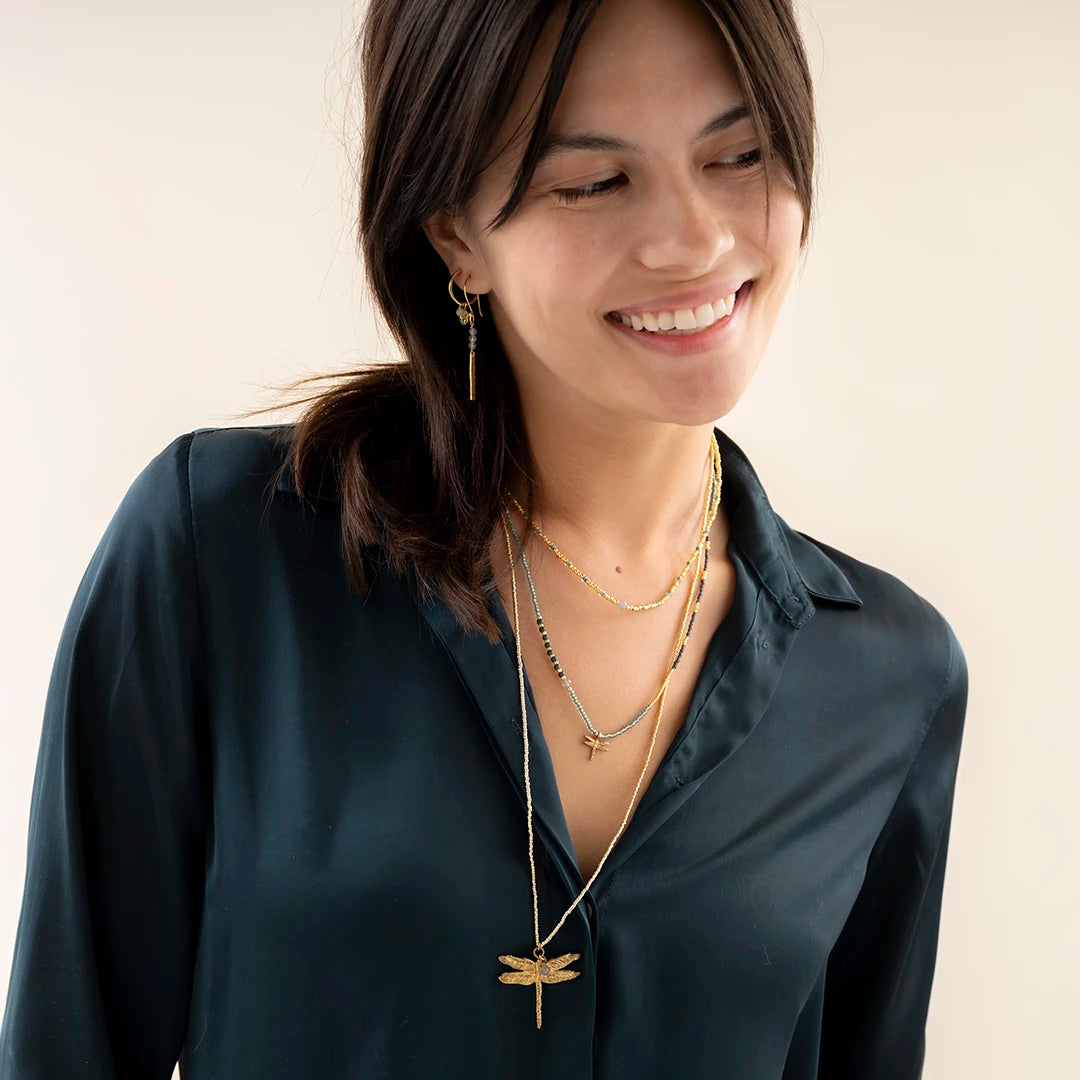 Primary Labradoriet Goudkleurige Ketting