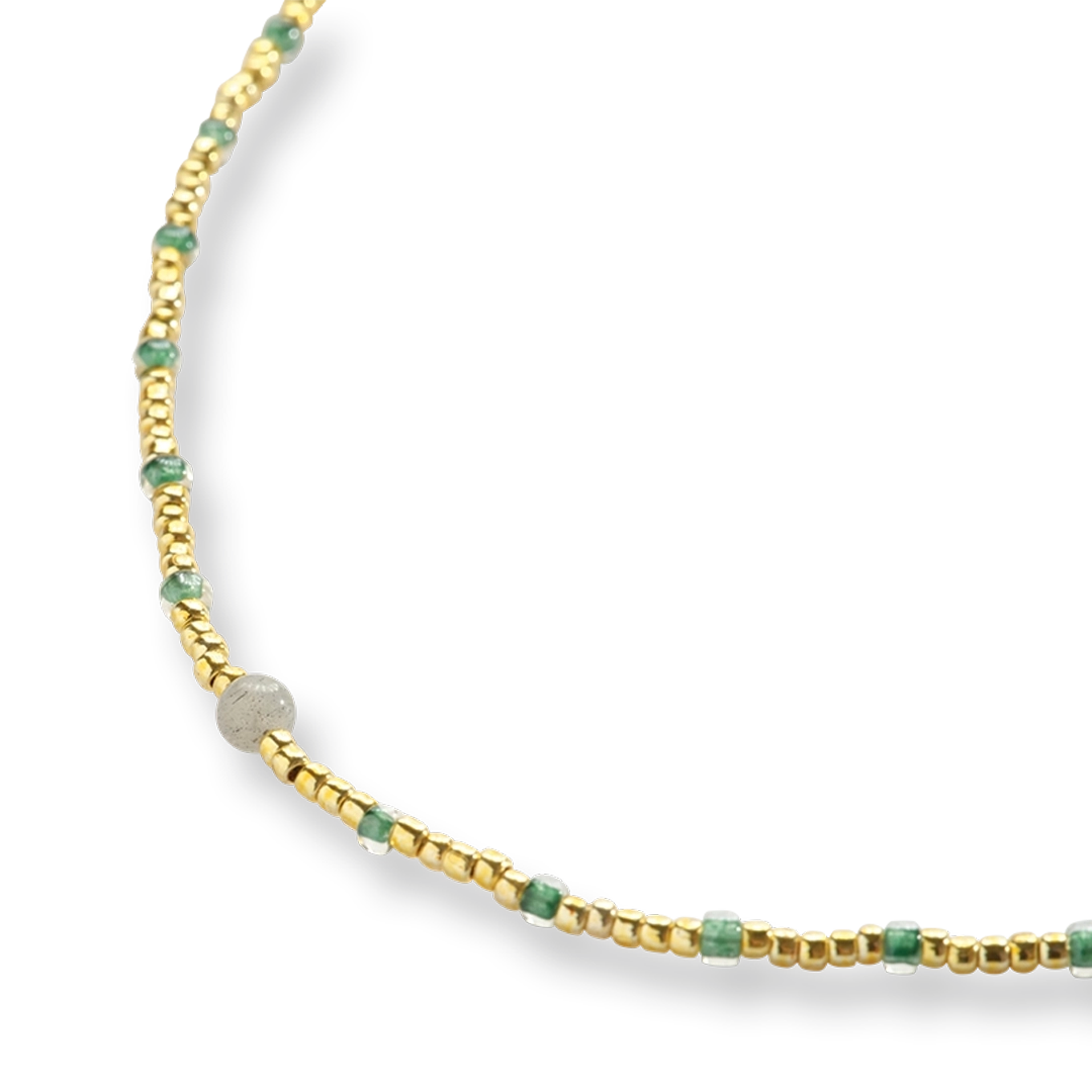 Primary Labradoriet Goudkleurige Ketting