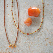 Empathy Carneool Goudkleurige Ketting