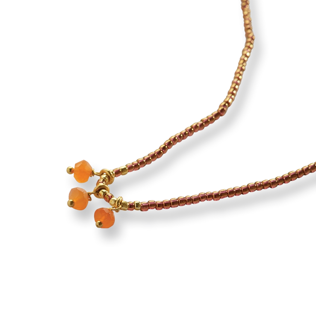 Empathy Carneool Goudkleurige Ketting