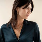 Empathy Labradorit goldfarbige Halskette