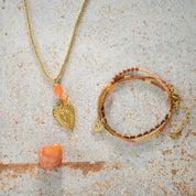 Blessing Carneool Goudkleurige Ketting