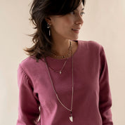 Blessing Granaat Zilverkleurige Ketting