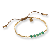 Essential Aventurine Bracelet Gold Colored