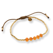 Essential Carnelian Bracelet Gold Colored