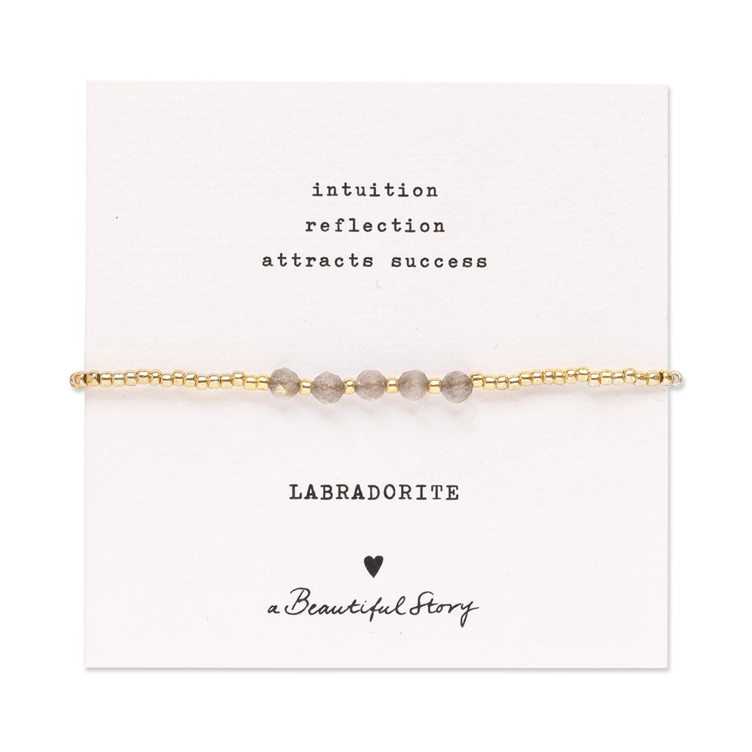 Essential Labradorit Goldfarbige Armband