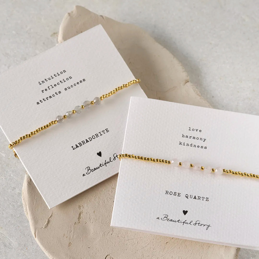 Essential Labradorit Goldfarbige Armband