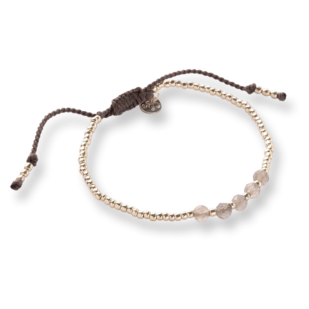 Essential Labradorit Silberfarbige Armband