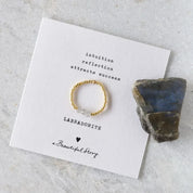 Clarity Labradorit Goldfarbige Ring