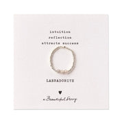 Clarity Labradorit Silberfarbige Ring