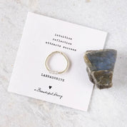 Clarity Labradorit Silberfarbige Ring