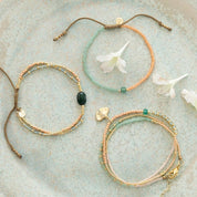 Pleasure Aventurijn Goudkleurige Armband