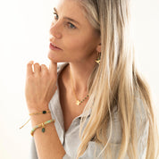 Shining Aventurine Bracelet Gold Colored