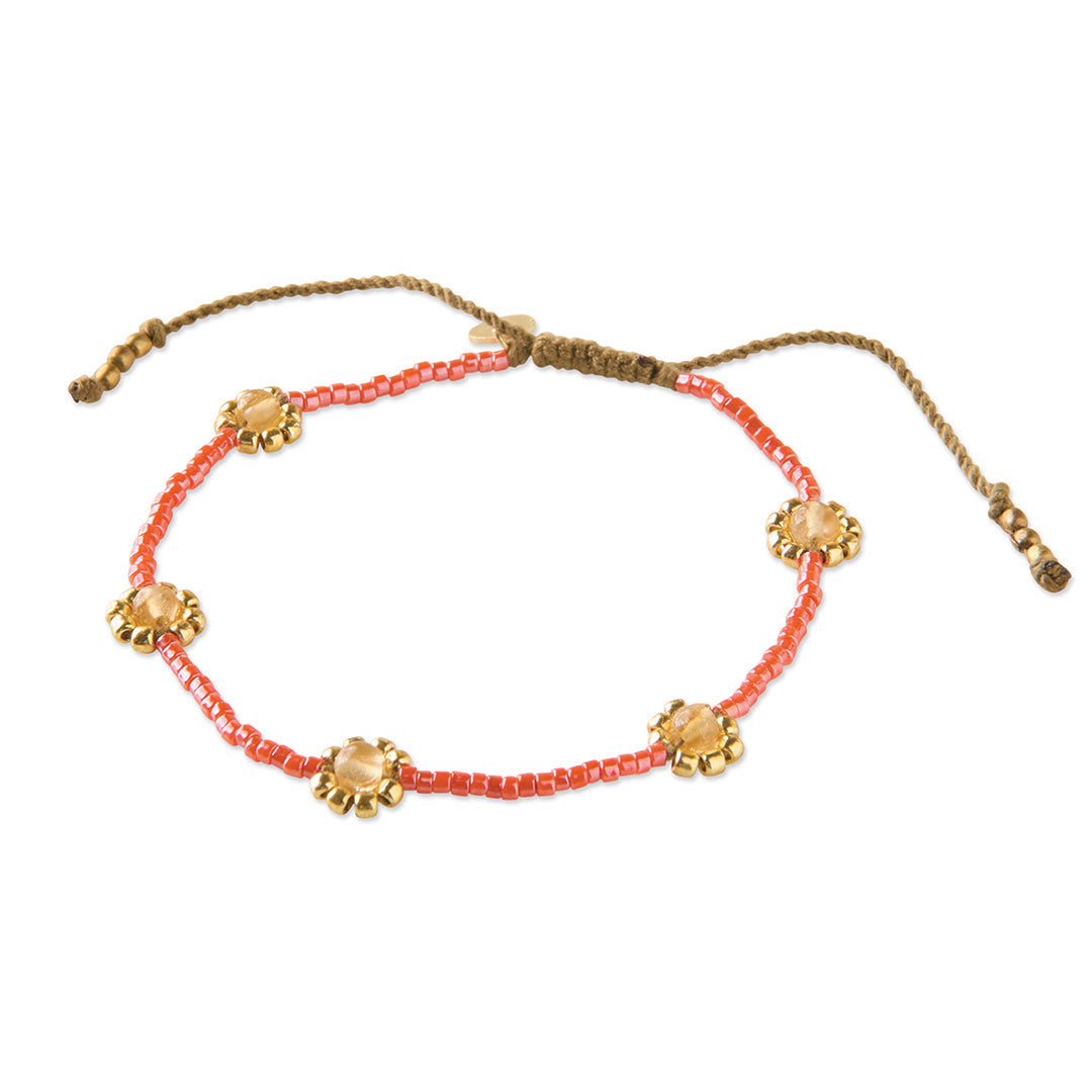 Botanic Citrin goldfarbiges Armband