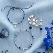 Dreaming Lapislazuli silberfarbiges Armband