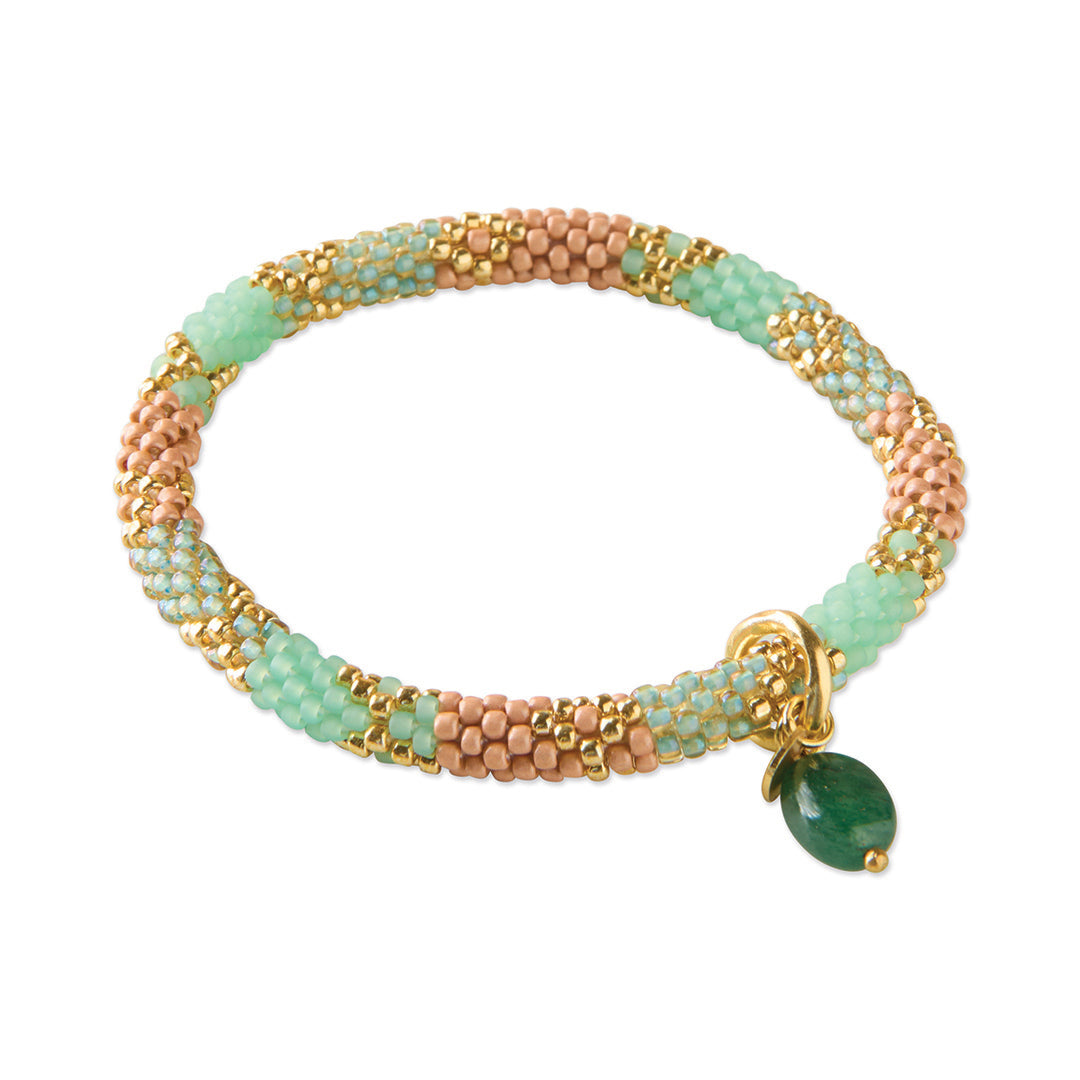 Artistic Aventurijn Goudkleurige Armband