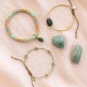 Artistic Aventurijn Goudkleurige Armband