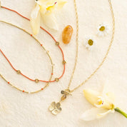 Believing Citrine Necklace Gold Colored