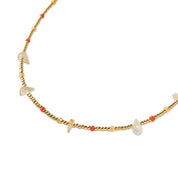 Believing Citrine Necklace Gold Colored