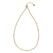 Believing Rozenkwarts Goudkleurige Ketting