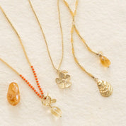 Paradise Citrine Necklace Gold Colored