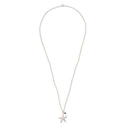 Paradise Lapis Lazuli Necklace Silver Colored