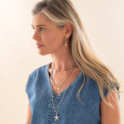 Paradise Lapis Lazuli Necklace Silver Colored