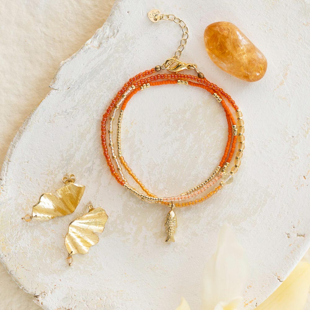 Adventurous Citrin goldfarbige Halskette